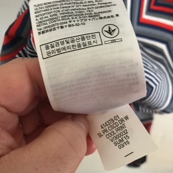 Banana Republic Tank top Herringbone Open back Navy/Red/Gray/White Size S - Picture 6 of 9